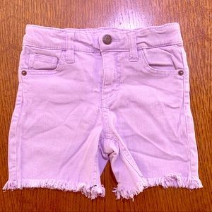 Cut off purple Jean shorts